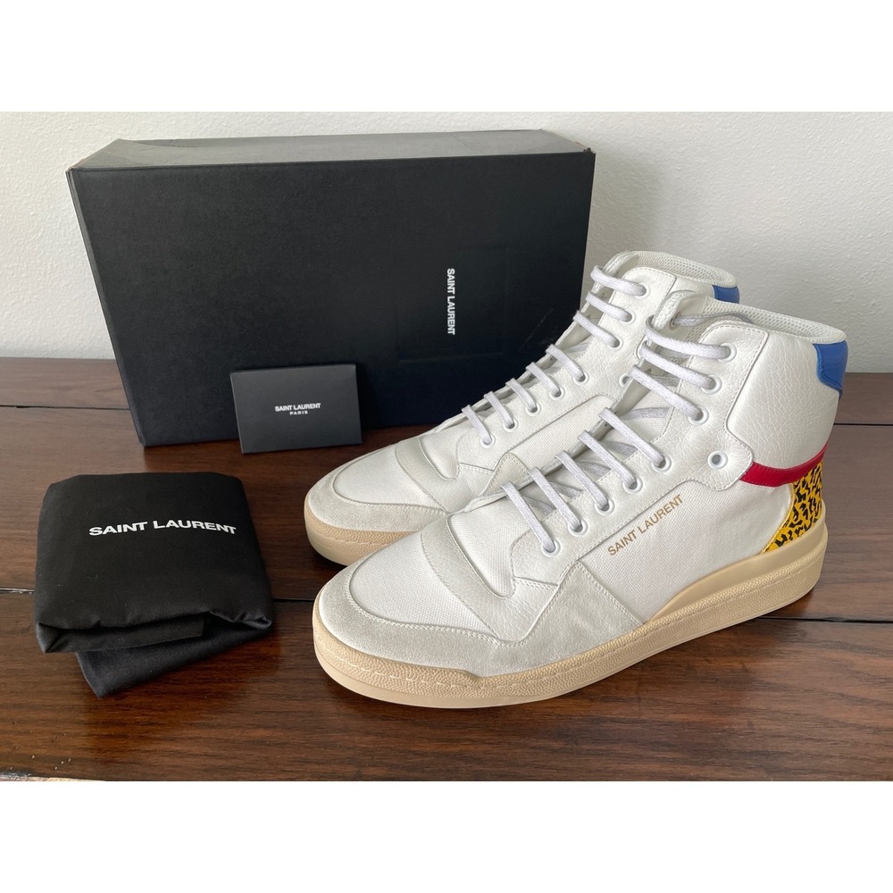 Saint Laurent 669430 Venice lace-up high top Sneaker Shoe, EU 42 - Picture 8 of 8